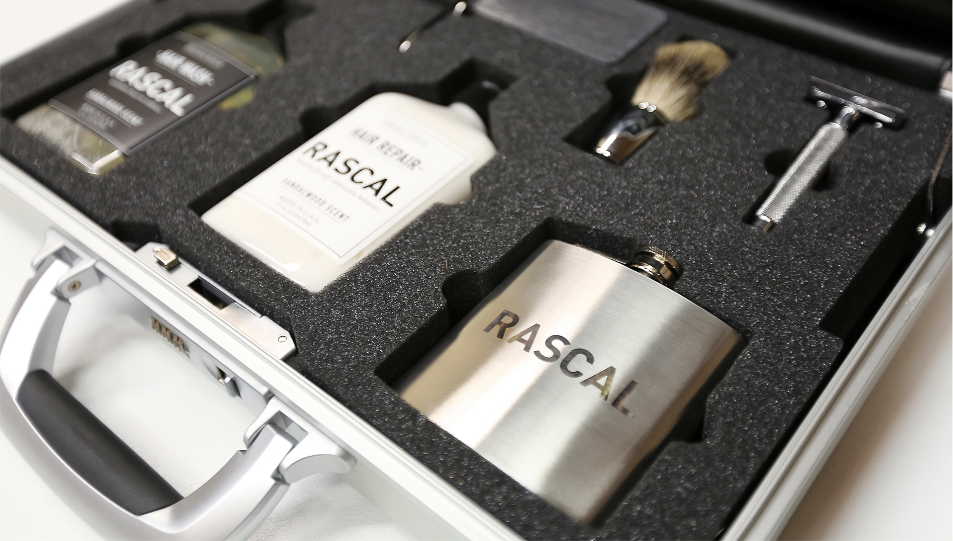 Rascal - Logo Design, Products in Padded Case