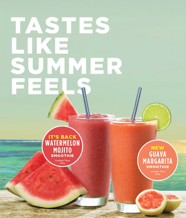 Tropical Smoothie Cafe - Tastes Like Summer, Graphic