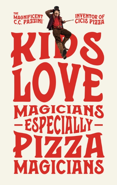 Cicis Pizza C.C. Pazzini Poster Kids Love