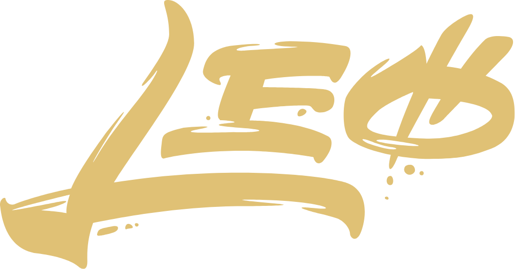 Leo Cyber Security - Logo, Gold on Black
