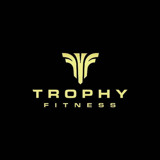 Trophy Fitness - Logo Reject, Gold on Black