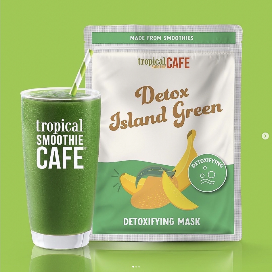 Tropical Smoothie Cafe - Logo Design, Detox Green, Graphic