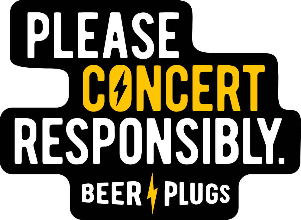 Beer Plug Sticker Please Concert Responsibly
