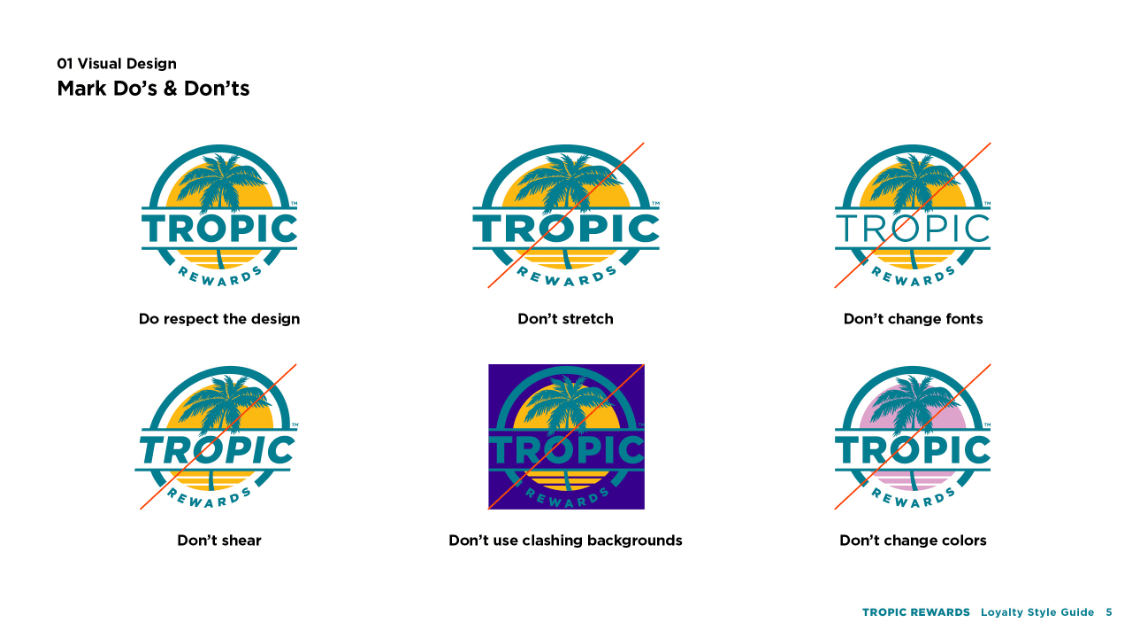 Tropic Rewards Brand Guidelines