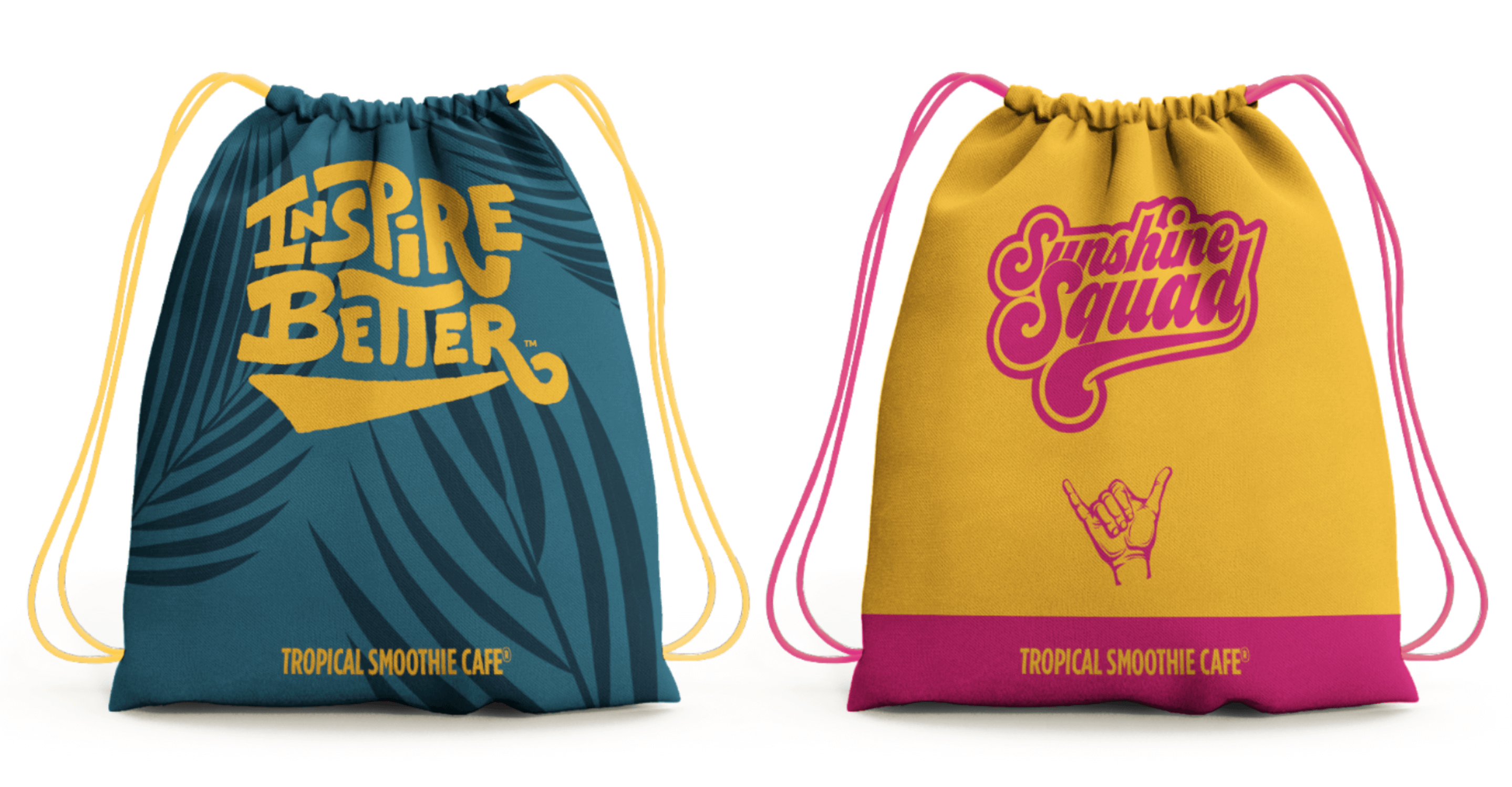 Tropical Smoothie Cafe Inspire Better Graphics Back Sack